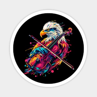 Eagle Playing Violin Magnet